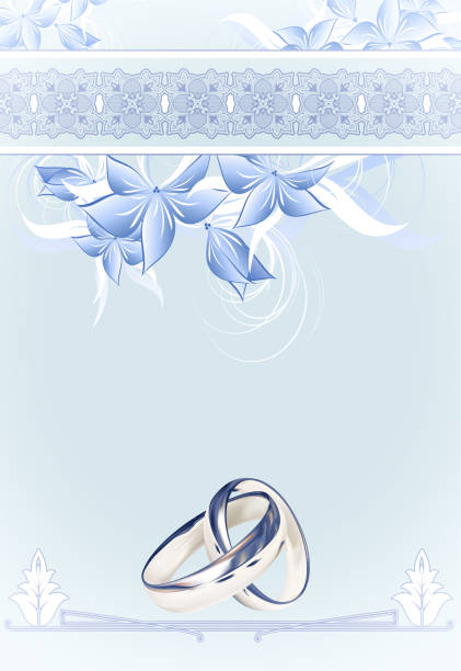 Elegant wedding invitation card template.