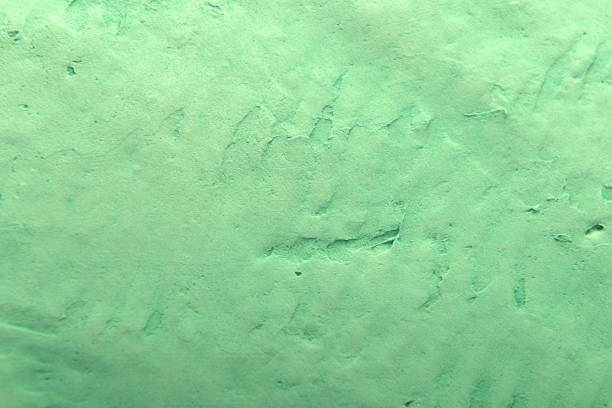 plaster art background in light emerald color