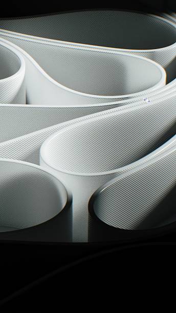 An abstract interplay of thickness, depth, and softness fills the space.