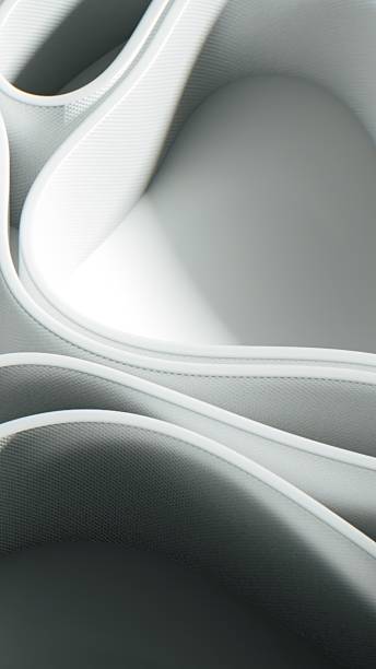 istock A minimalist, monochromatic abstract artwork with deep textures and shadow play. 2200114138