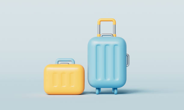 istock Travel Luggage Bag Icon. 3D Rendering. 2200118462