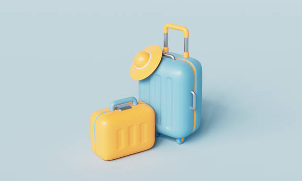 istock Travel Luggage Bag Icon. 3D Rendering. 2200118464