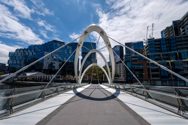 Seafarers Bridge in Downtown Melbourne, Australia