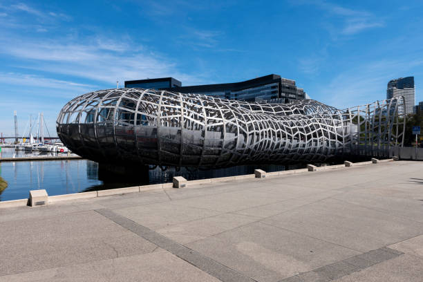 istock Webb Bridge in Docklands, Melbourne, Victoria, Australia 2200124286