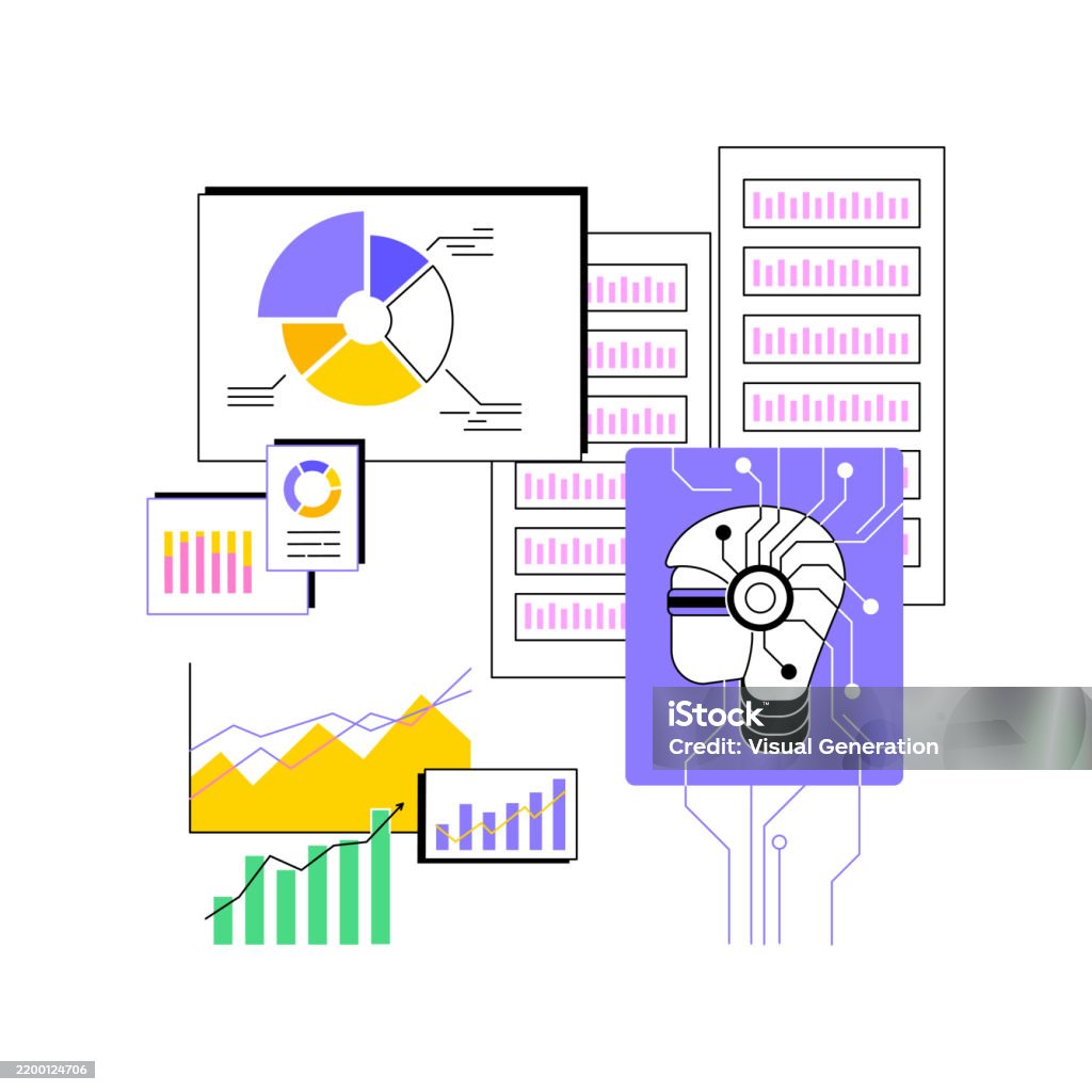 Aienhanced Data Analytics Abstract Concept Vector Illustration Stock ...