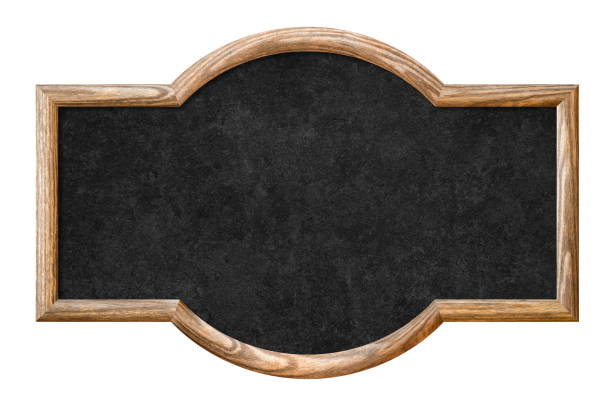 istock wooden frame with black texture isolated on white 2200127225