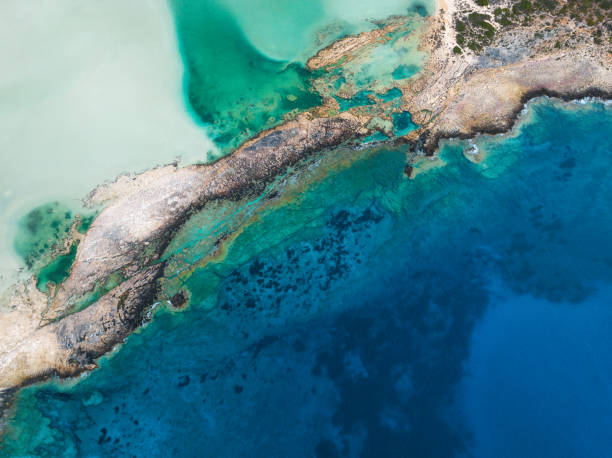 istock Aerial View On Balos Lagoon 2200129991