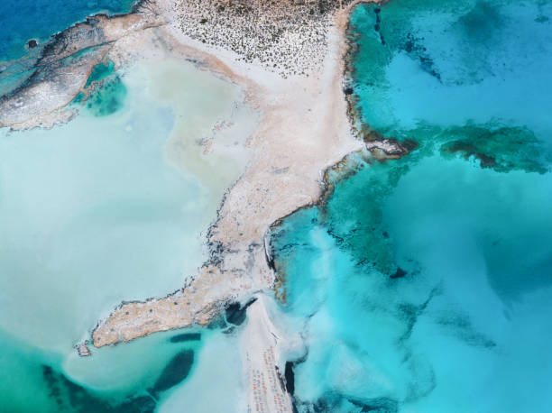 istock Aerial View On Balos Lagoon 2200129998
