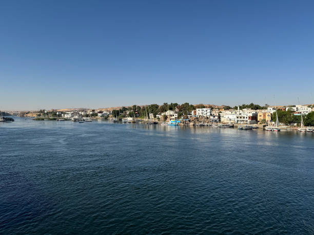 istock Nile River and Aswan town, Nile River Cruise 2200139240