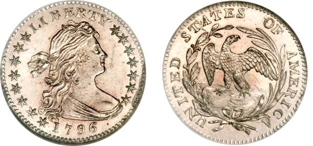 istock United States Draped Bust Half Dime small eagle Year 1796 isolated  with white background 2200139321