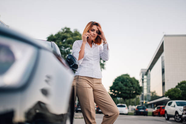 istock Businesswoman stressed while talking on phone outdoors 2200141535