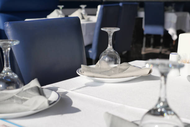 istock An Elegant Dining Setup featuring Beautiful Glasses and Plates for a Sophisticated Experience 2200144293