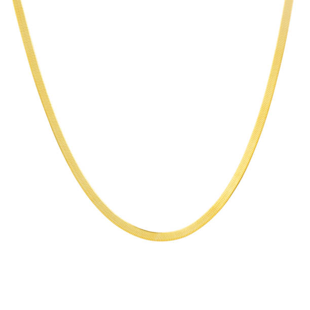 istock Gold chain on a white background. Jewelry catalog. 2200145884