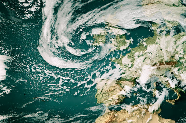 istock Storm Herminia 2025 Cloud Map Western Europe 3D Render Color 2200147224