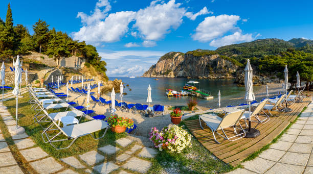 istock Landscape with Ampelaki beach, Corfu island 2200153313