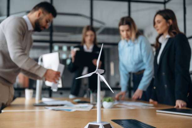 istock Active discussion. Business people are working in the office 2200158943