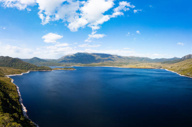 istock Lake Plimsoll Landscape in Tasmania Australia 2200159491