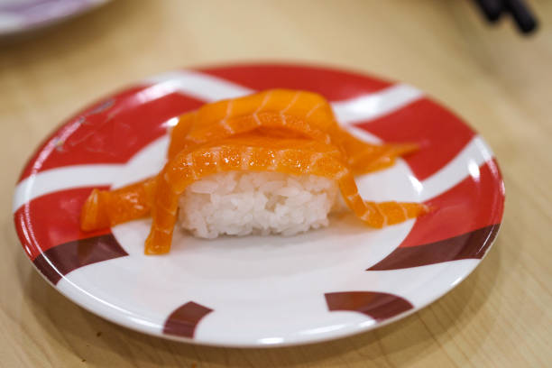 istock salmon nigiri sushi on a plate 2200165471
