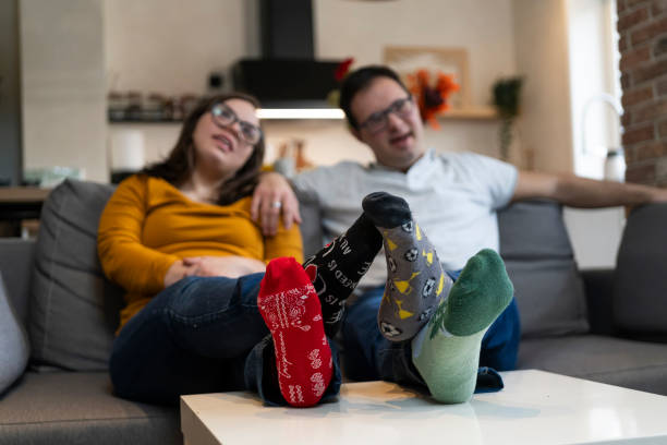 Mismatched socks for world Down Syndrome day
