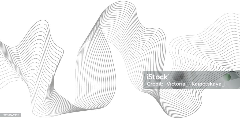 What Is Undulate Undulate Grey Wave Swirl frequency Sound Wave twisted Curve Lines With ...