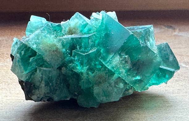 istock From a mineral collection, green quartz 2200168121