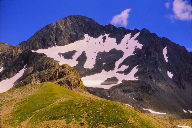 istock Beautiful Views abound when Climbing Wilson Peak and El Diente in the San Miguel Range of Colorado near Telluride in the Rocky Mountains July 1983. 2200169827