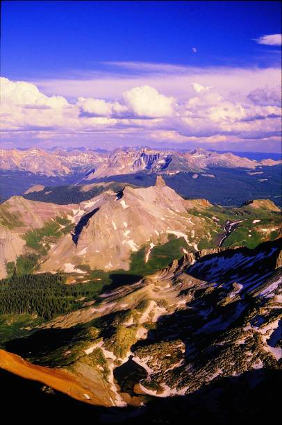 istock Lizard Bead Peak.  Beautiful Views abound when Climbing Wilson Peak and El Diente in the San Miguel Range of Colorado near Telluride in the Rocky Mountains July 1983. 2200170203