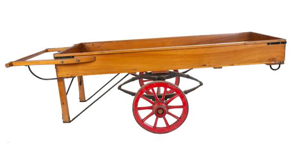 istock Different kinds of historic and antique Dutch push carts 2200175563