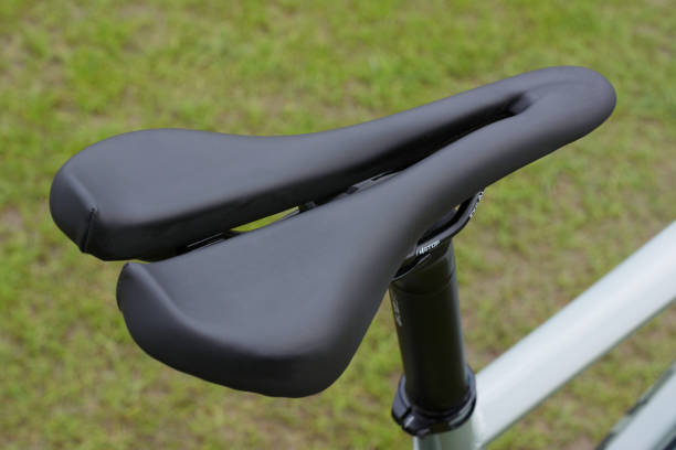 istock Close-up of modern bicycle saddle 2200178704