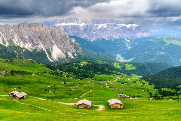 istock Stevia Massif mountain group and Sella group in the Dolomites 2200183265