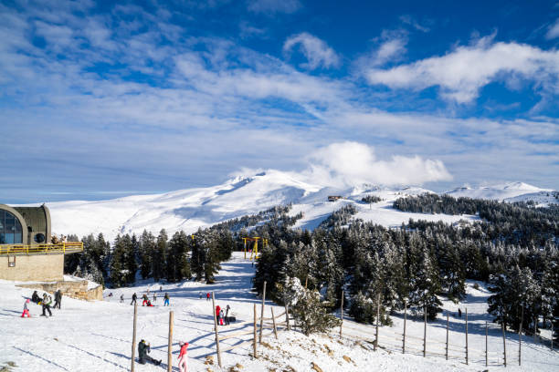 istock Snowy mountain for ski 2200188296
