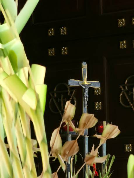 istock Palm Sunday with processional cross 2200191534