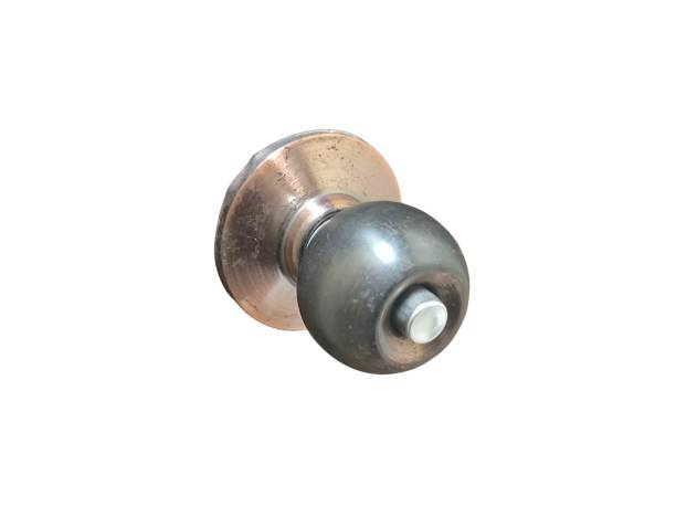 istock Doorknob isolated on white background. Safety concept 2200195431