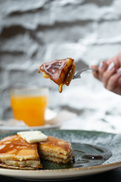 Delicious Hot Cakes and Sausage Breakfast freshly prepared in Grandpa'a Country Kitchen Diner