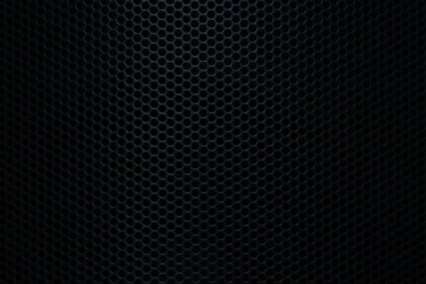 istock Black grid background macro,Speaker grille texture,Black speaker macro background,Speaker grille texture,Black iron speaker grid texture. Industrial background. 2200199179