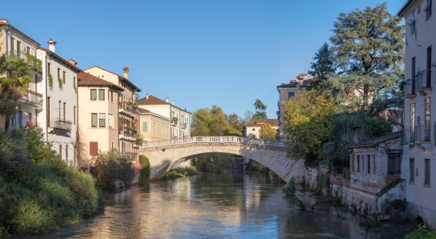istock Vicenza - The old town with the Ponte San Michele bridge 2200202649