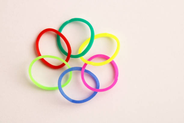 istock Colorful elastic bands form a flower 2200210689