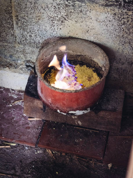 istock Traditional craft in rustic setting, details show aged texture 2200220963
