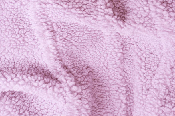 istock Purple fur texture as a background. 2200222063