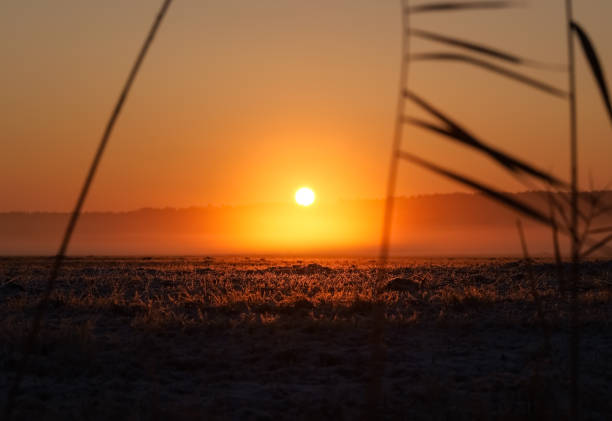 istock Sunrise on a cold Winter morning 2200224086