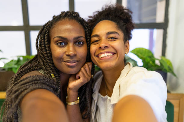 istock Two women taking a selfie 2200226225