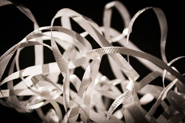 abstract white ribbon tied up metaphor elegant strands isolated on background graphic element for creative festive projects