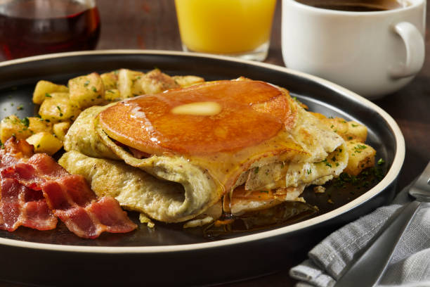 istock Preparing The Viral Pancake Omelette 2200232853