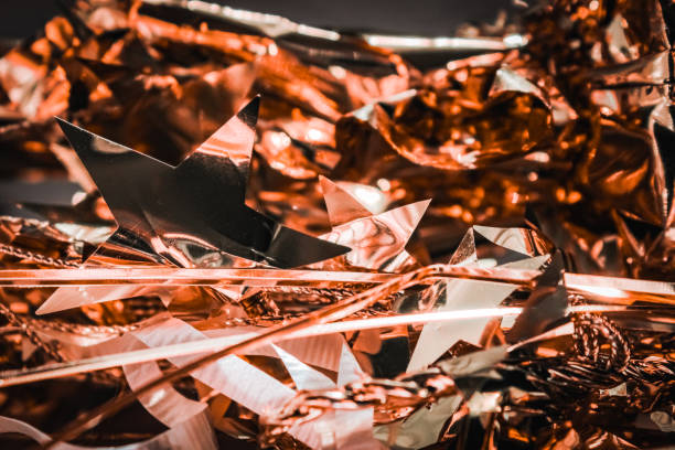 abstract copper metallic golden party rose gold festive bokeh foil glitz celebration backdrop