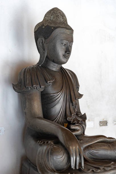 Bronze Buddha statue at Wat Benchamabophit Dusitvanaram Temple, Bangkok, Thailand