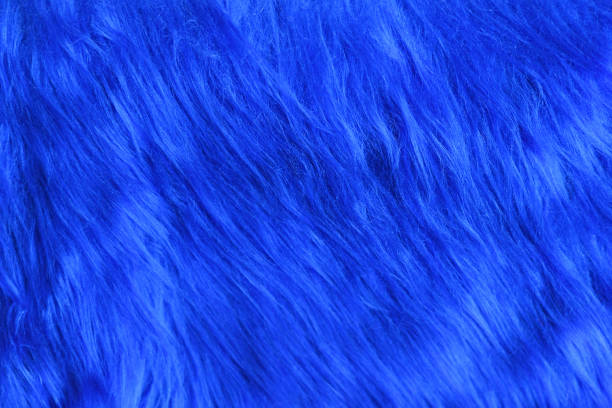 istock Blue synthetic fake fur 2200238141