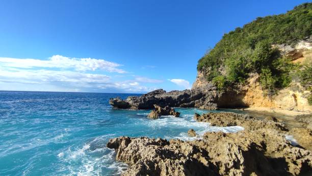 istock Trou Man Louis beach in Guadeloupe 2200239639