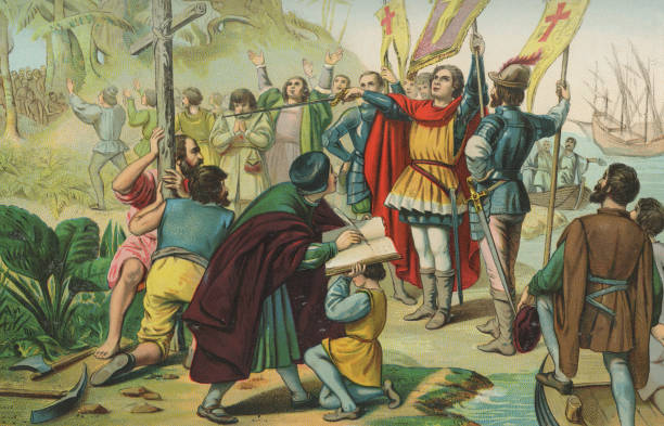 60+ Christopher Columbus 1492 Stock Illustrations, Royalty-Free