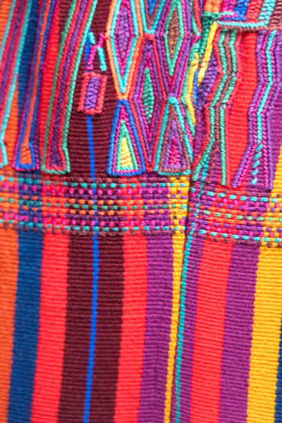 istock Colourful abstract of Guatemalan textile. 2200257414