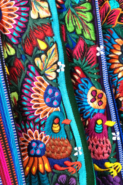 istock Colourful abstract of Guatemalan textile 2200257534